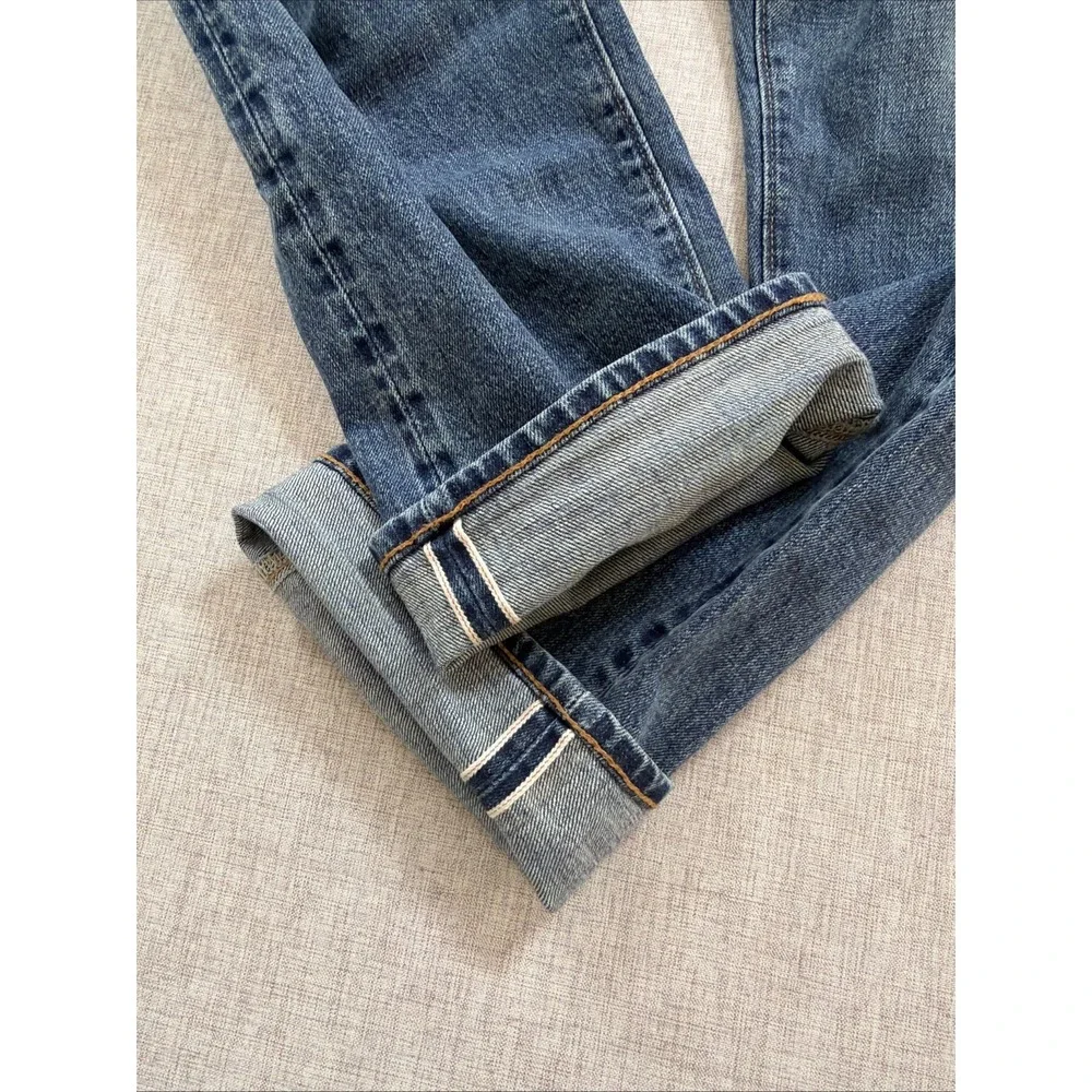 Todd Snyder Selvedge Jeans 34X32 Japanese Denim Button Fly Medium Wash